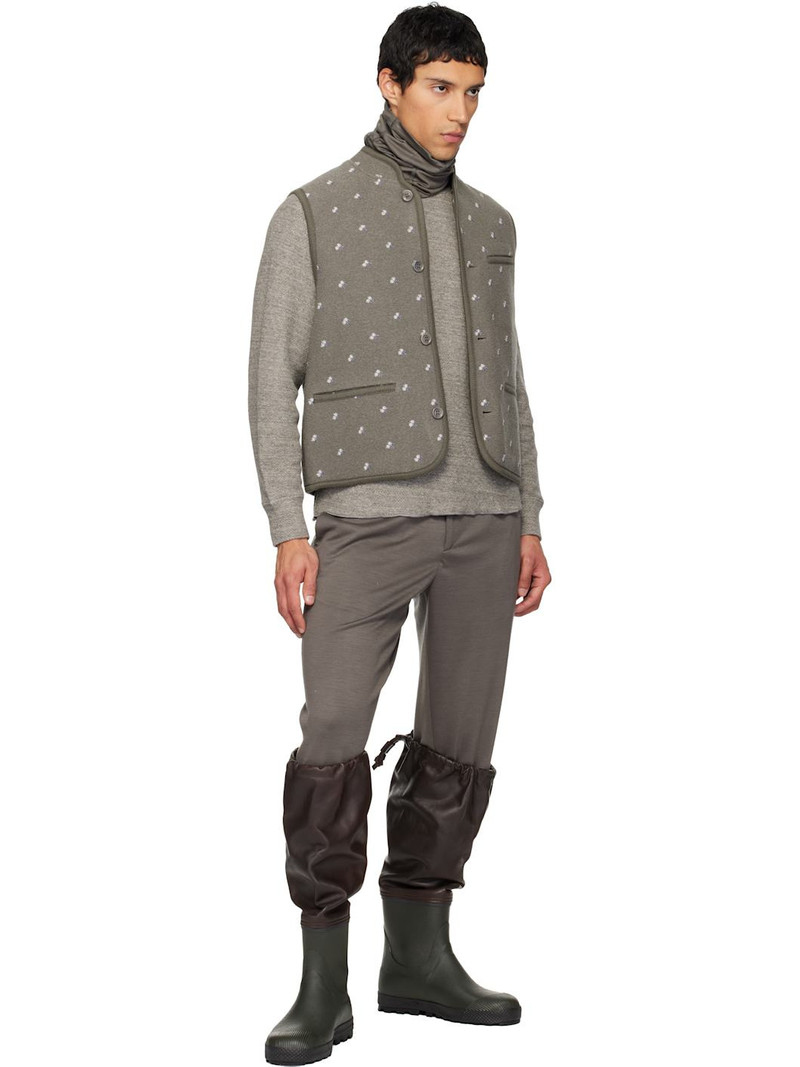 RIER SSENSE Exclusive Brown Farmer Rain Boots outlook