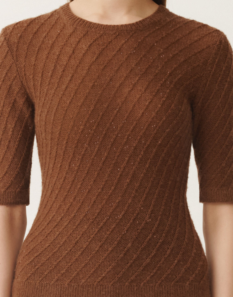 Wool and silk sweater with sequins 5
