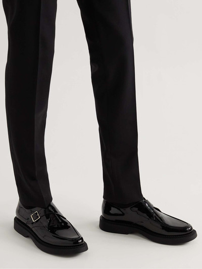 SAINT LAURENT Anthony Patent-Leather Monk-Strap Shoes outlook