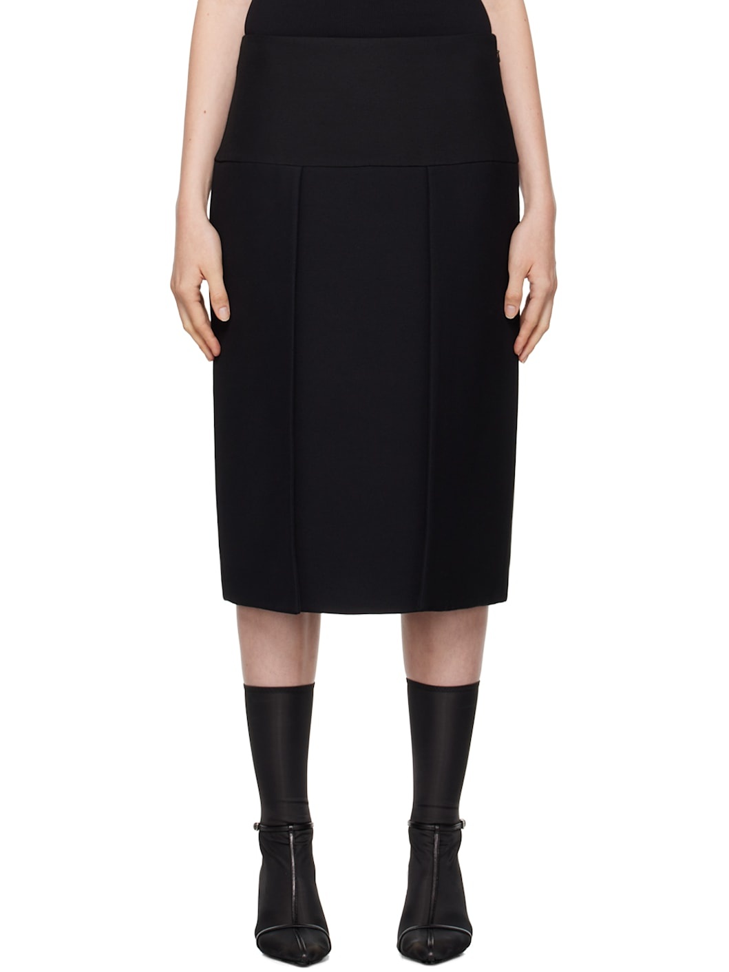 Black Kidd Midi Skirt - 1