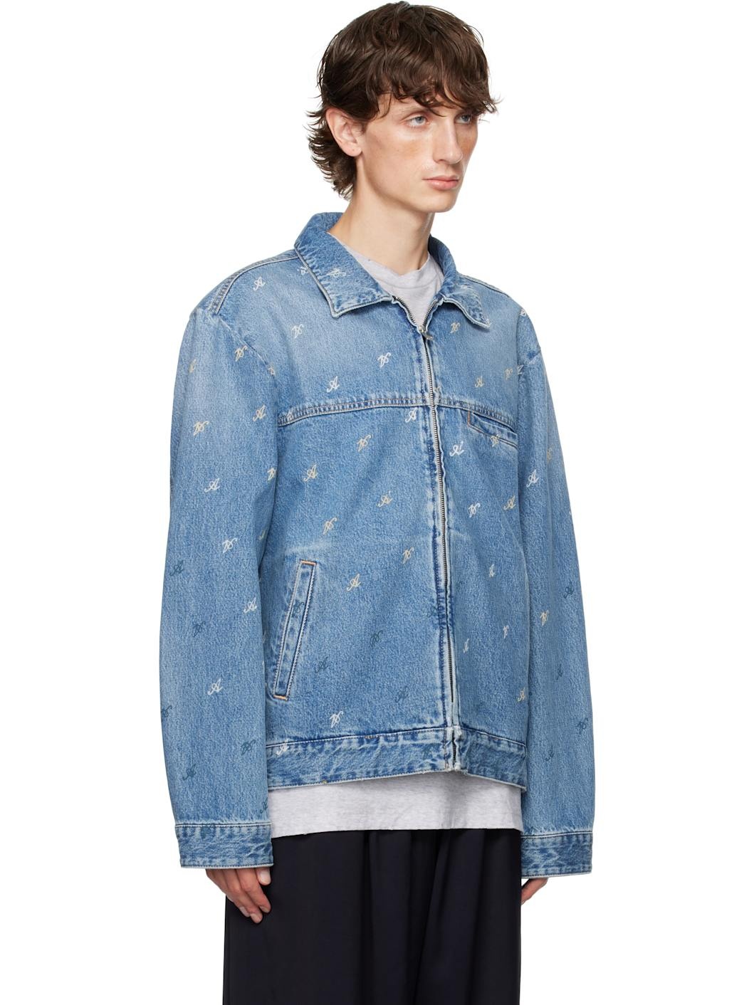 Blue Signature 'A' Denim Jacket - 2