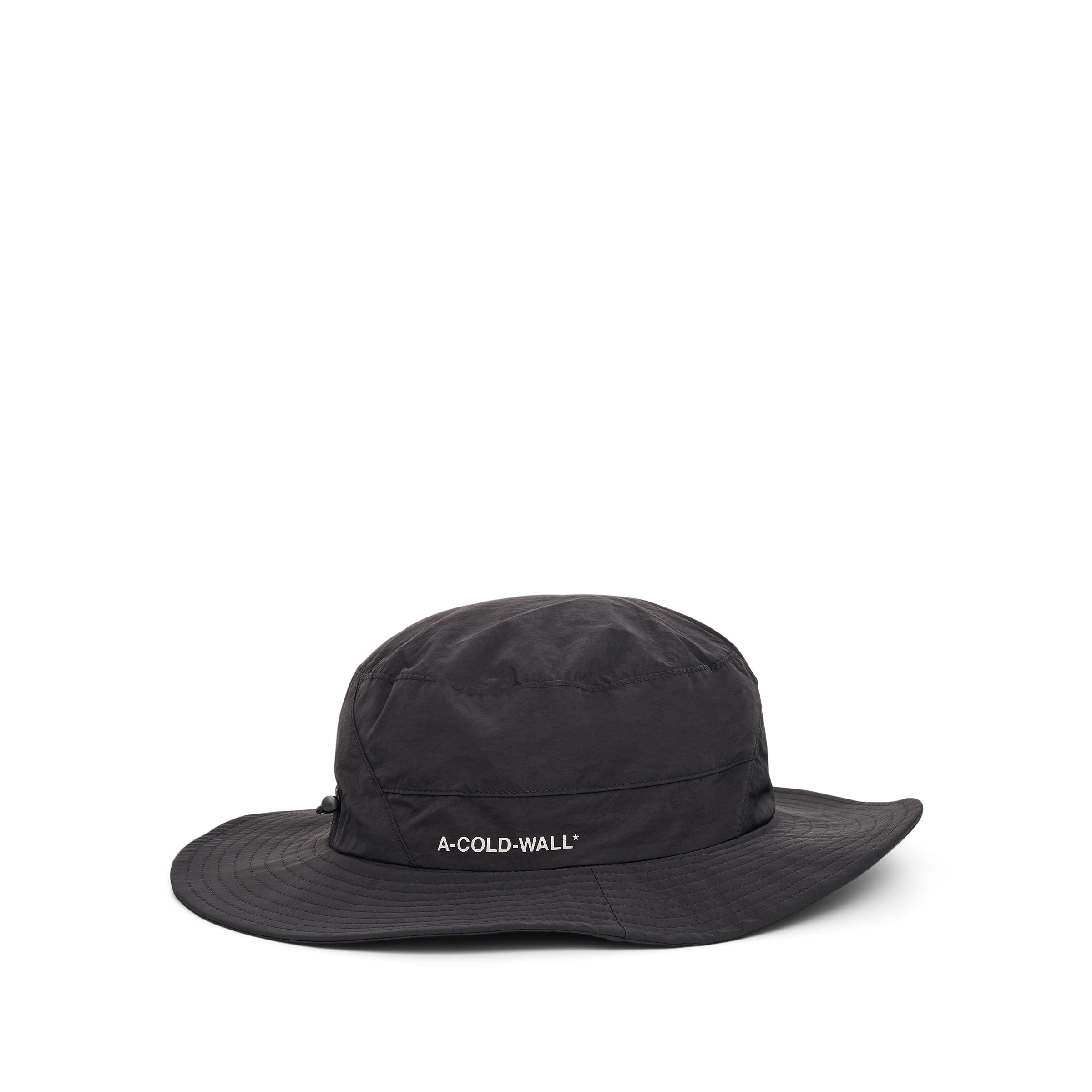 Utile Drawstring Bucket Hat in Black - 2
