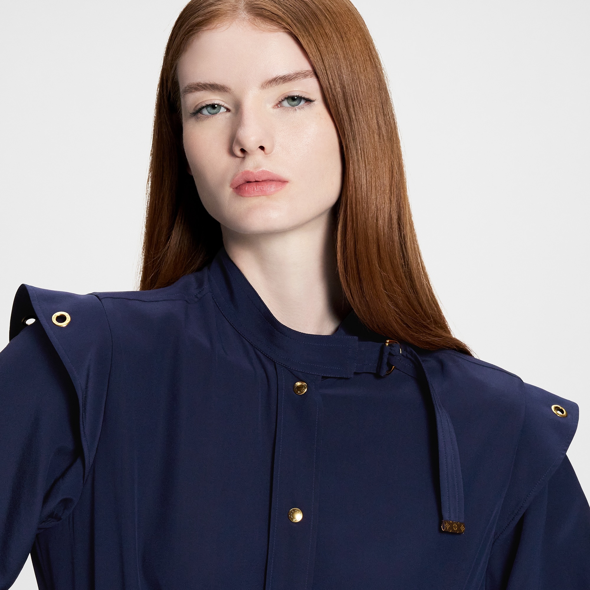 Long-Sleeved Epaulette Shirt Dress - 4