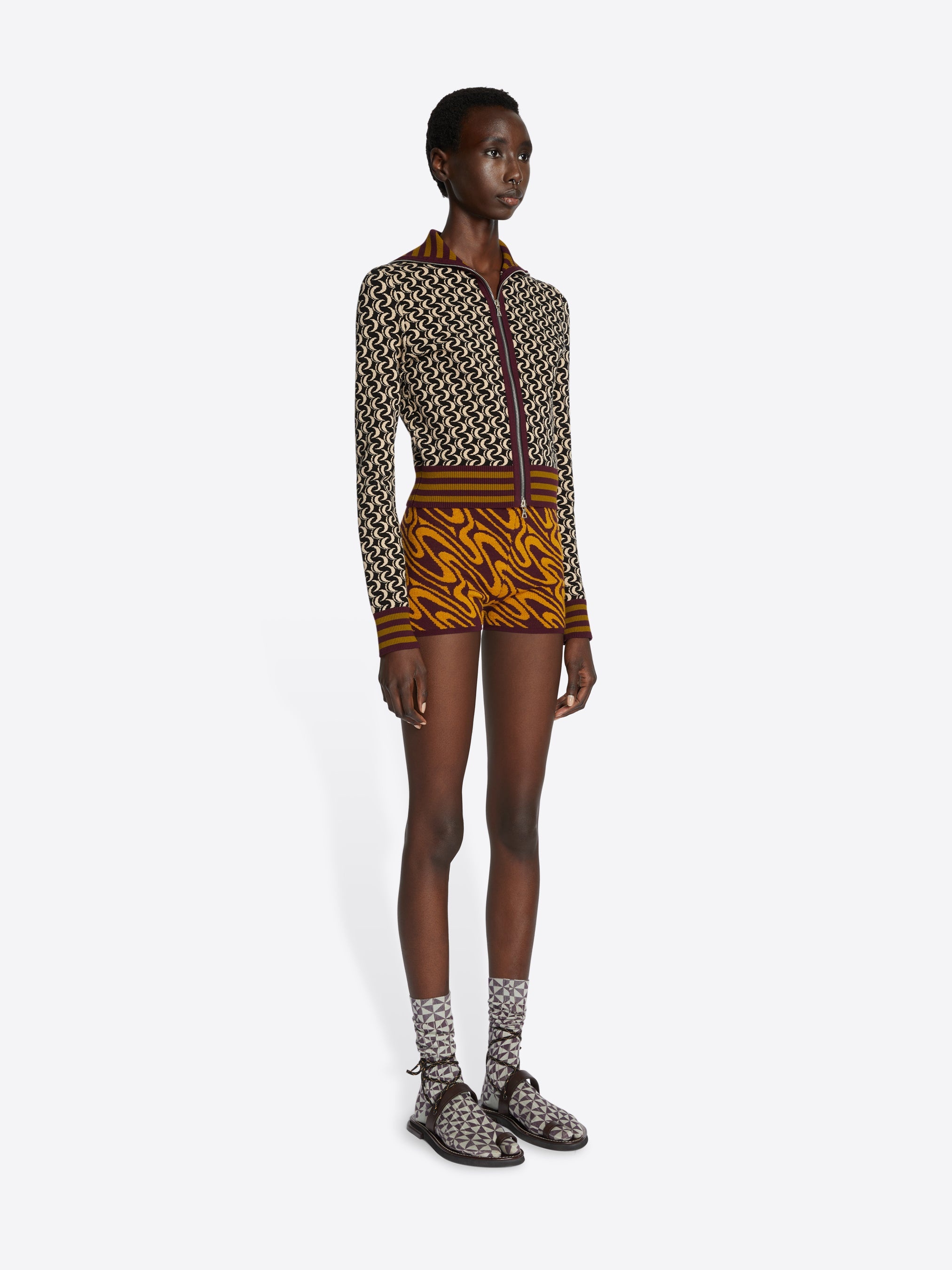 KNITTED ZIP CARDIGAN - 3