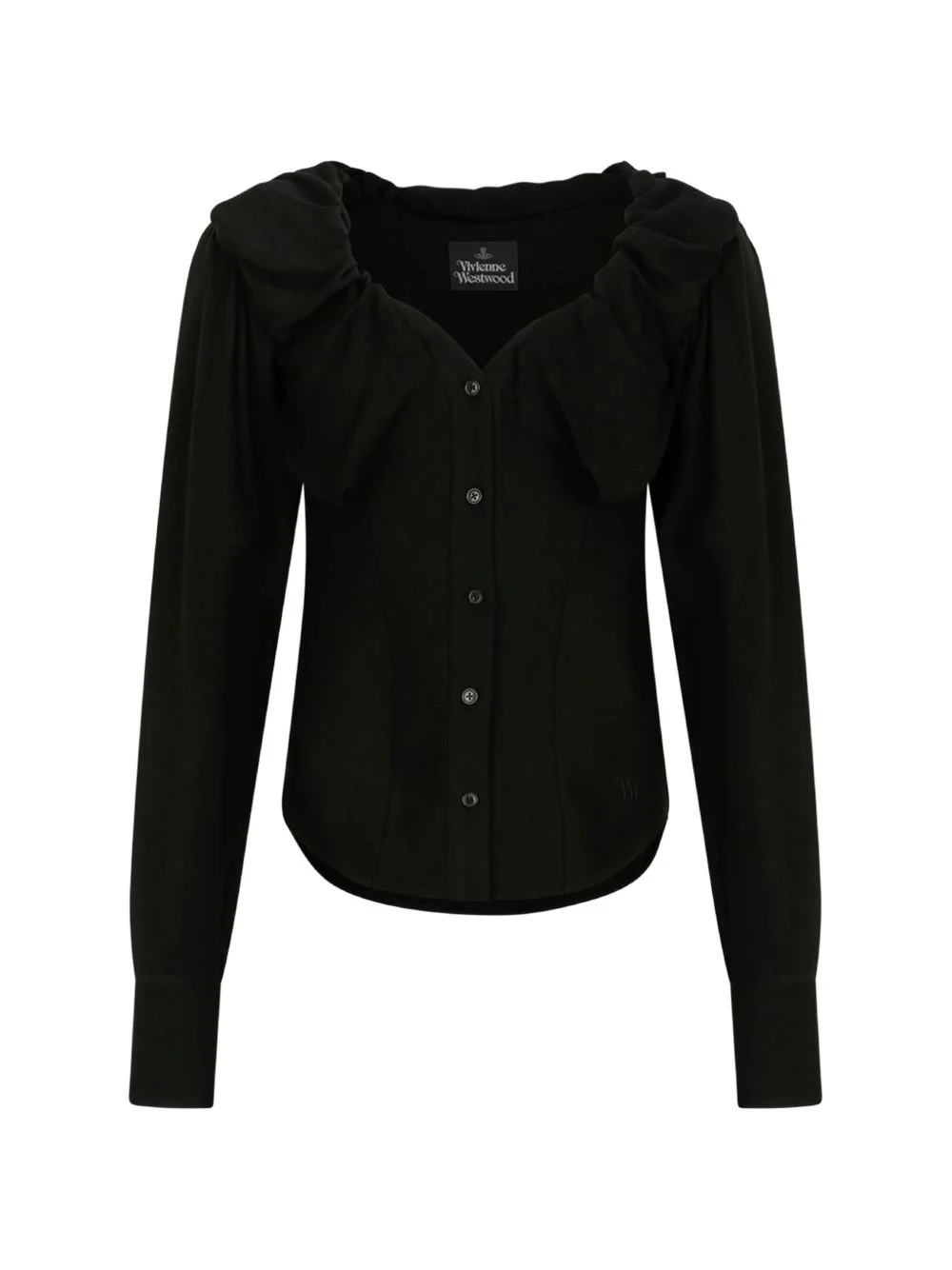 Kendall ruffled buttoned shirt - 1