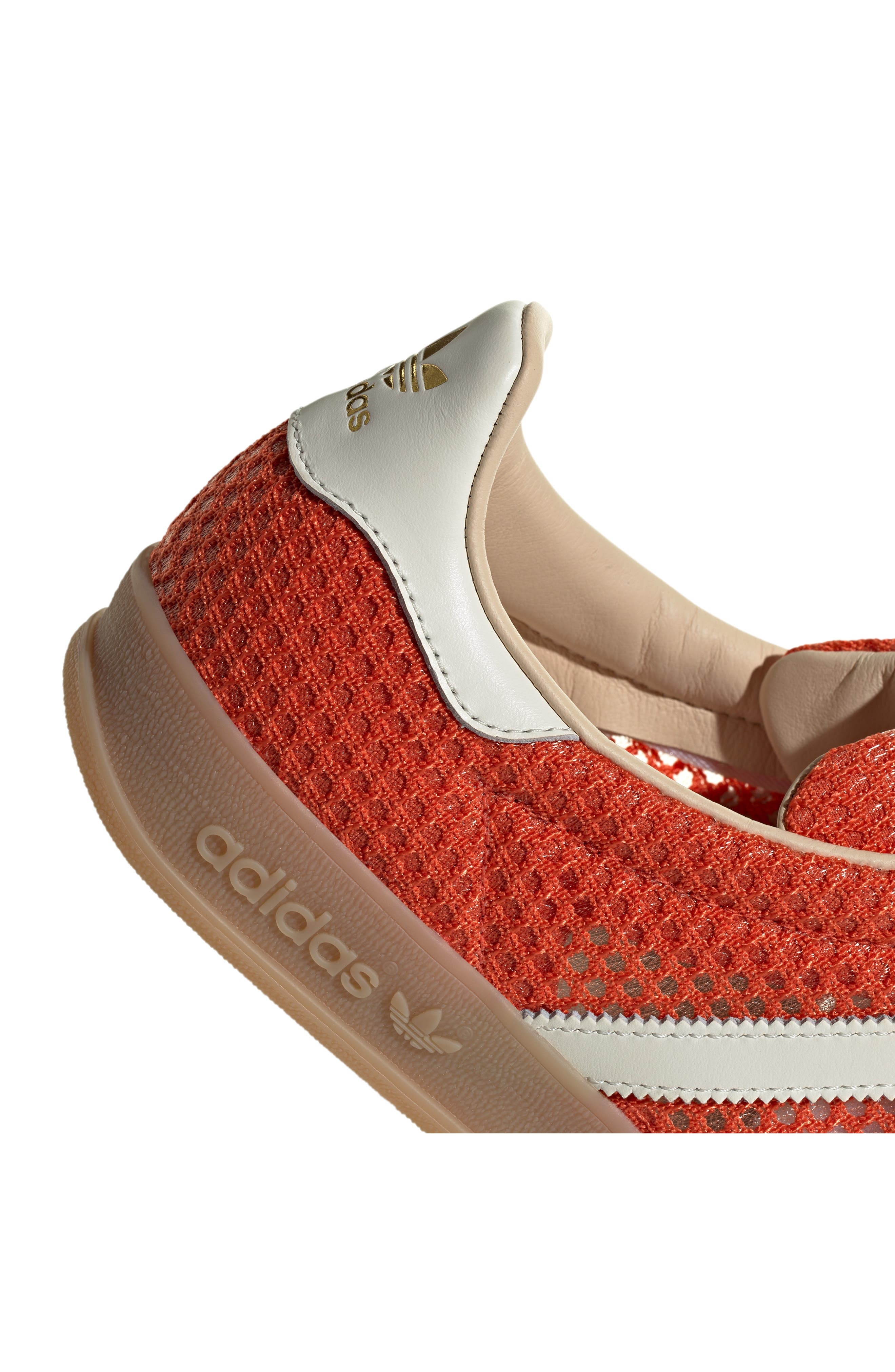 adidas Gender Inclusive Gazelle Indoor Sneaker in Glory Amber/Off White/Beige at Nordstrom - 8