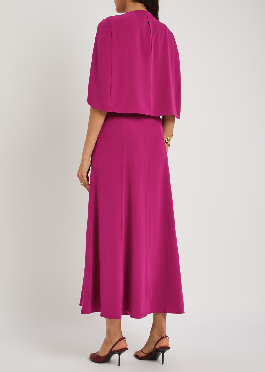 Roland Mouret Cape-effect Crepe Midi Dress - 3
