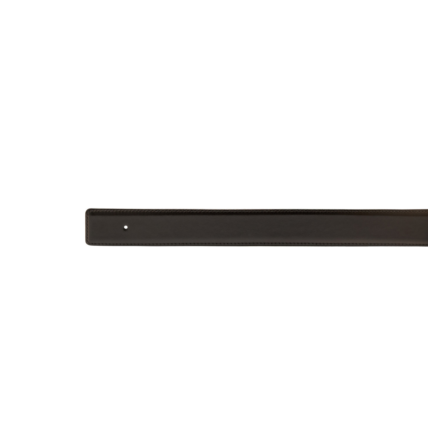 Brown leather belt strap - 2