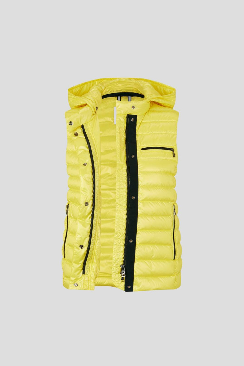 NENI LIGHTWEIGHT DOWN WAISTCOAT IN YELLOW 5