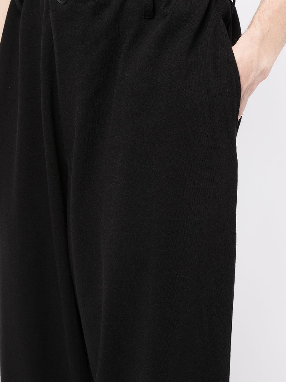 tapered-leg cotton trousers - 5