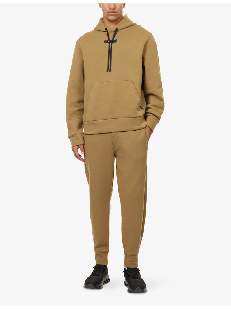 On Focus Tech Tapered-Leg Stretch-Cotton Blend Jogging Bottoms outlook