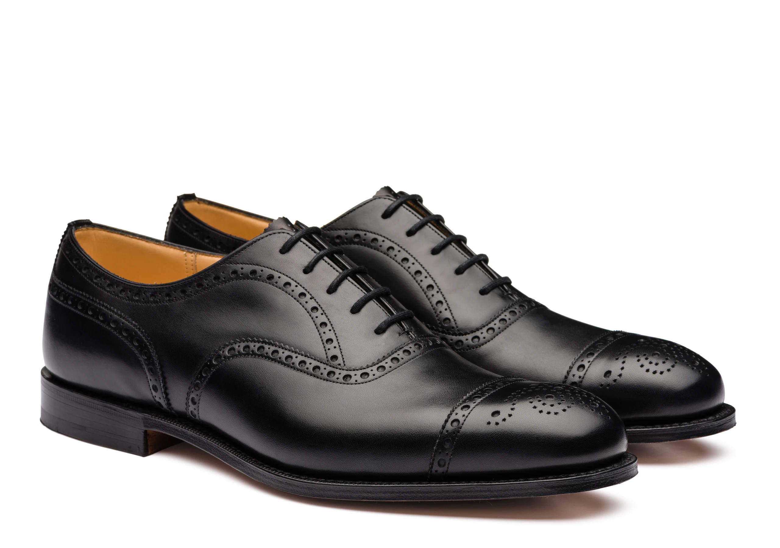 Church's Diplomat 173 Calf Leather Oxford Brogue Black | REVERSIBLE