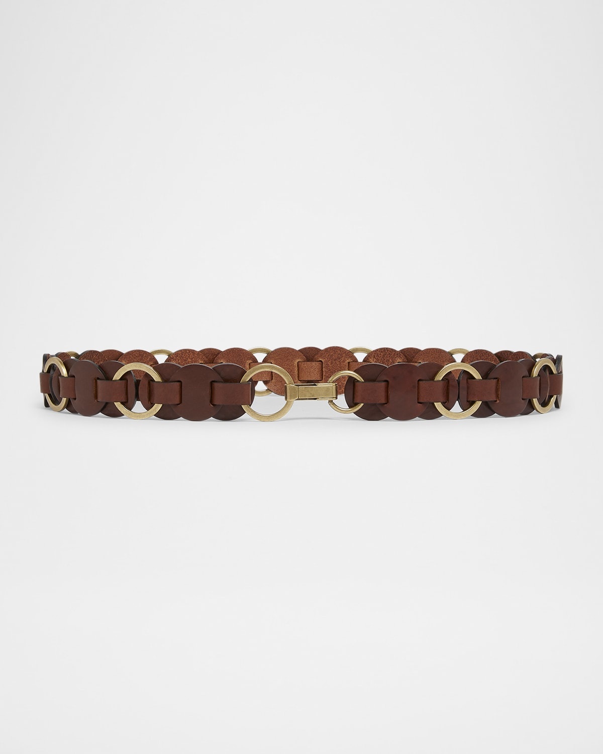 Isabel Marant Lota Circular Leather Belt | neimanmarcus
