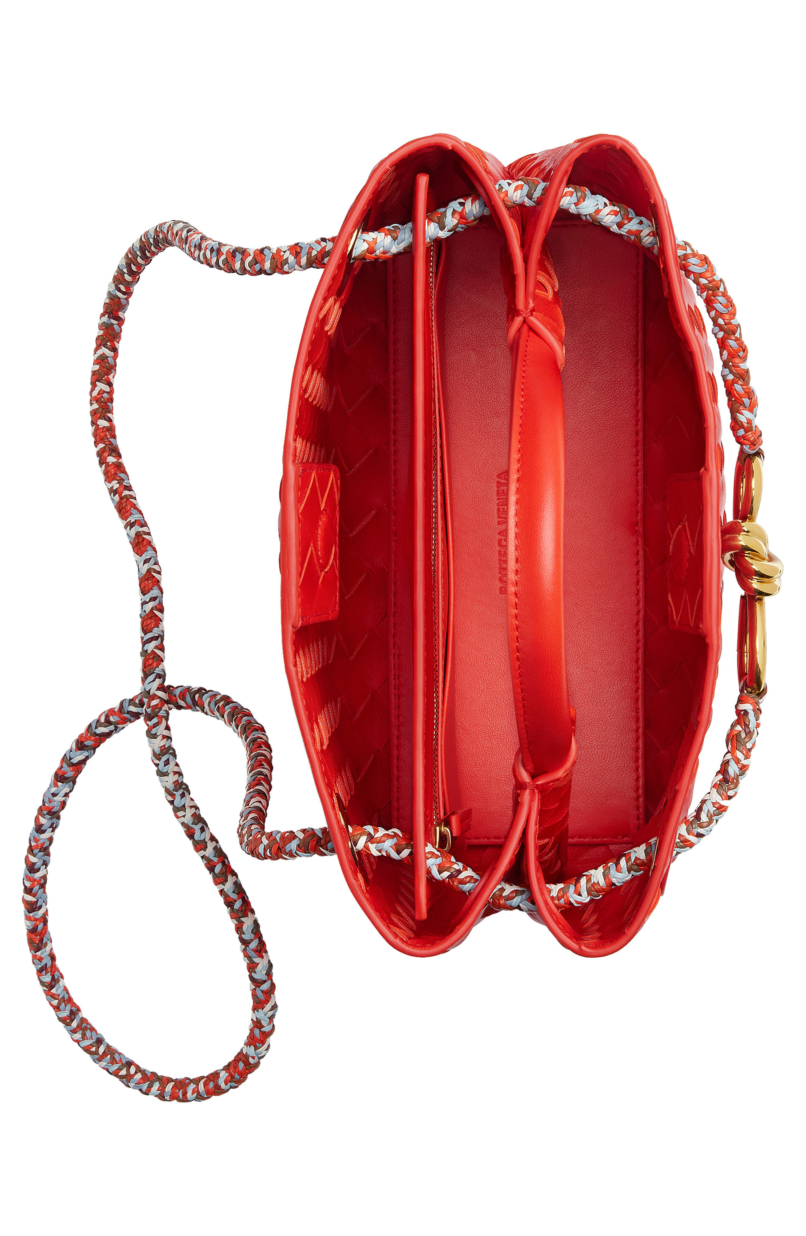 Bottega Veneta Small Andiamo Intrecciato Leather Shoulder Bag in 8562 Cherry T/Mult-Mb-C.t at Nordst - 5