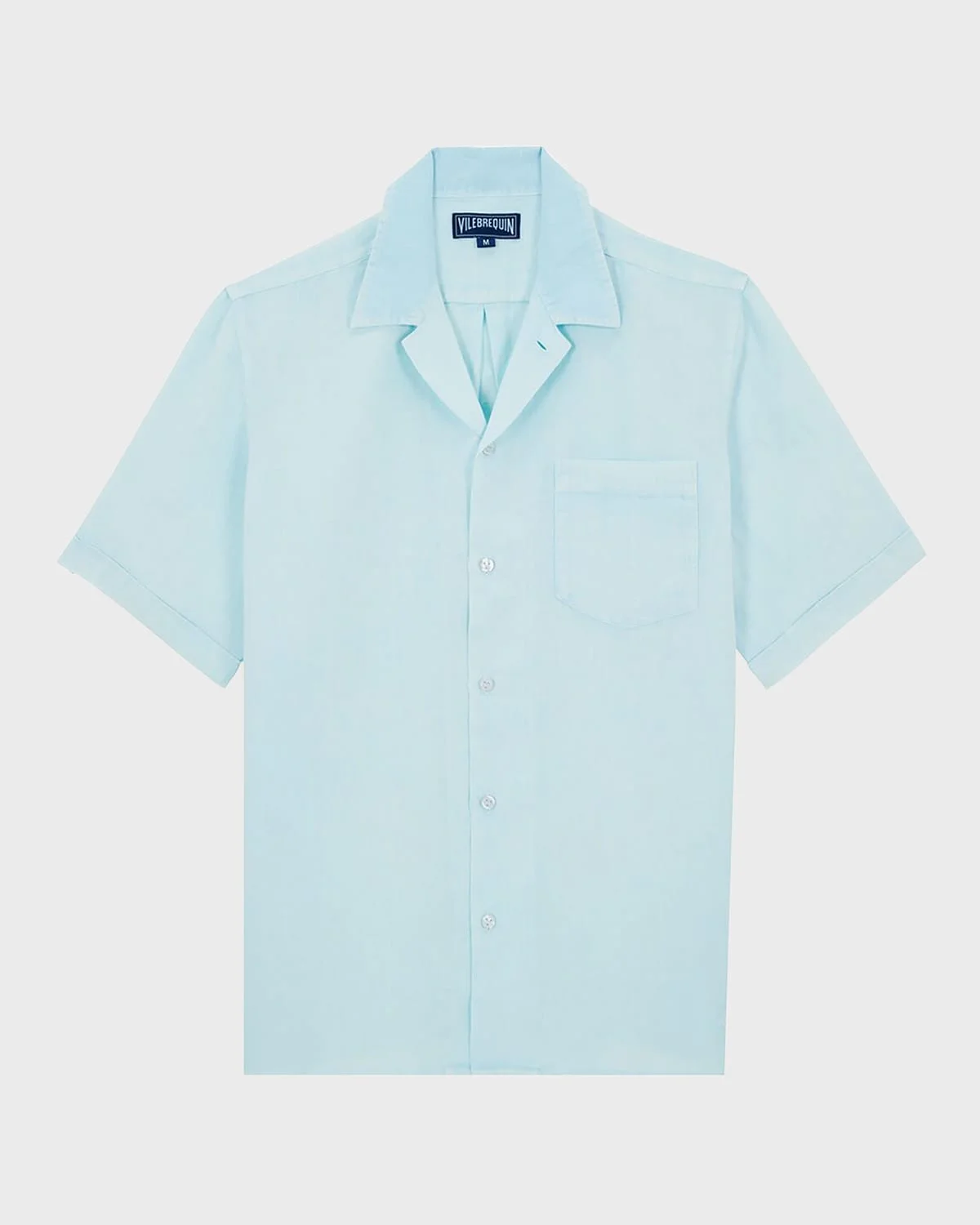 Men's Linen Pocket Camp Shirt - 1