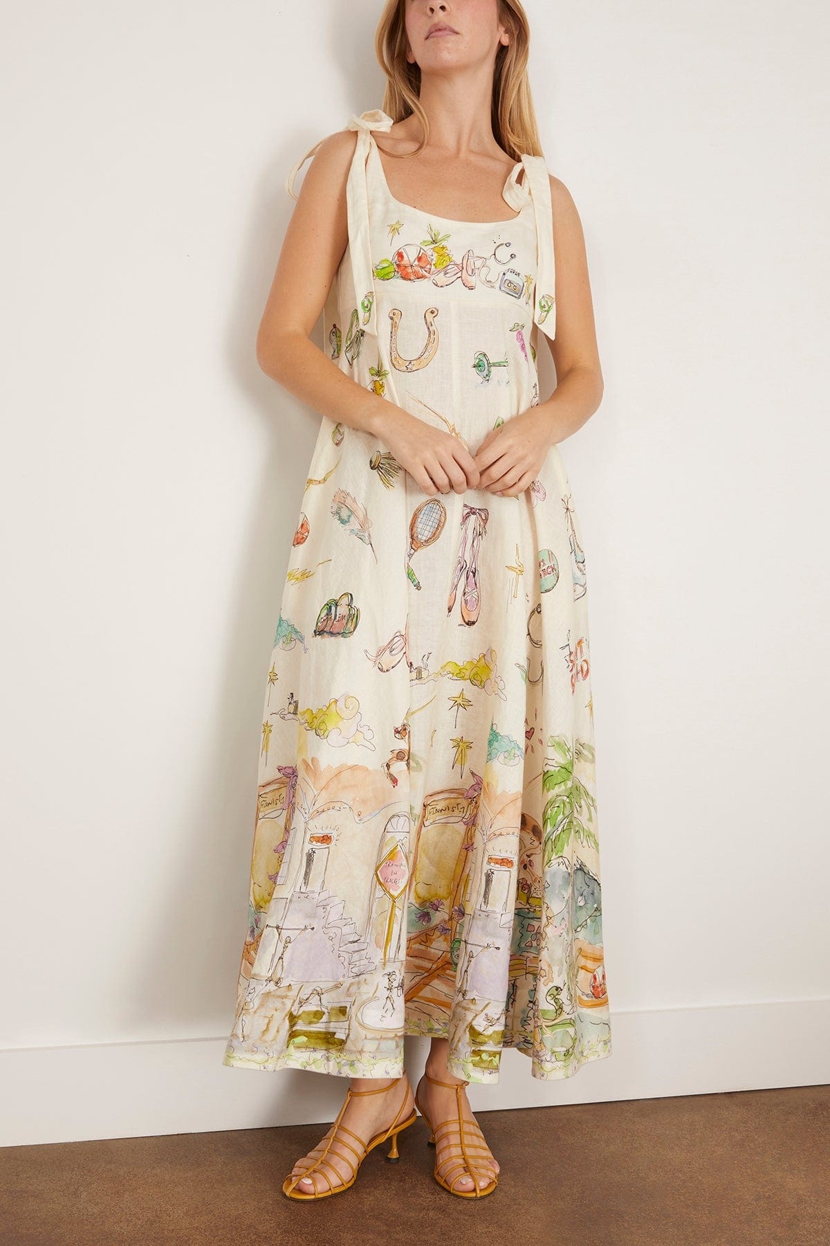 Anouk Ballet Sundress in Cream - 3