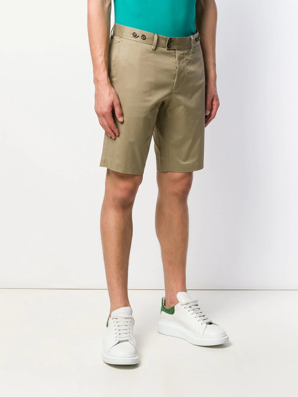 slim-fit tailored shorts - 3