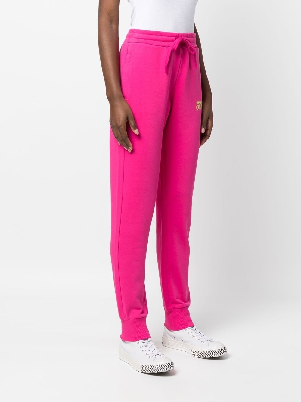 logo-print cotton track pants - 3