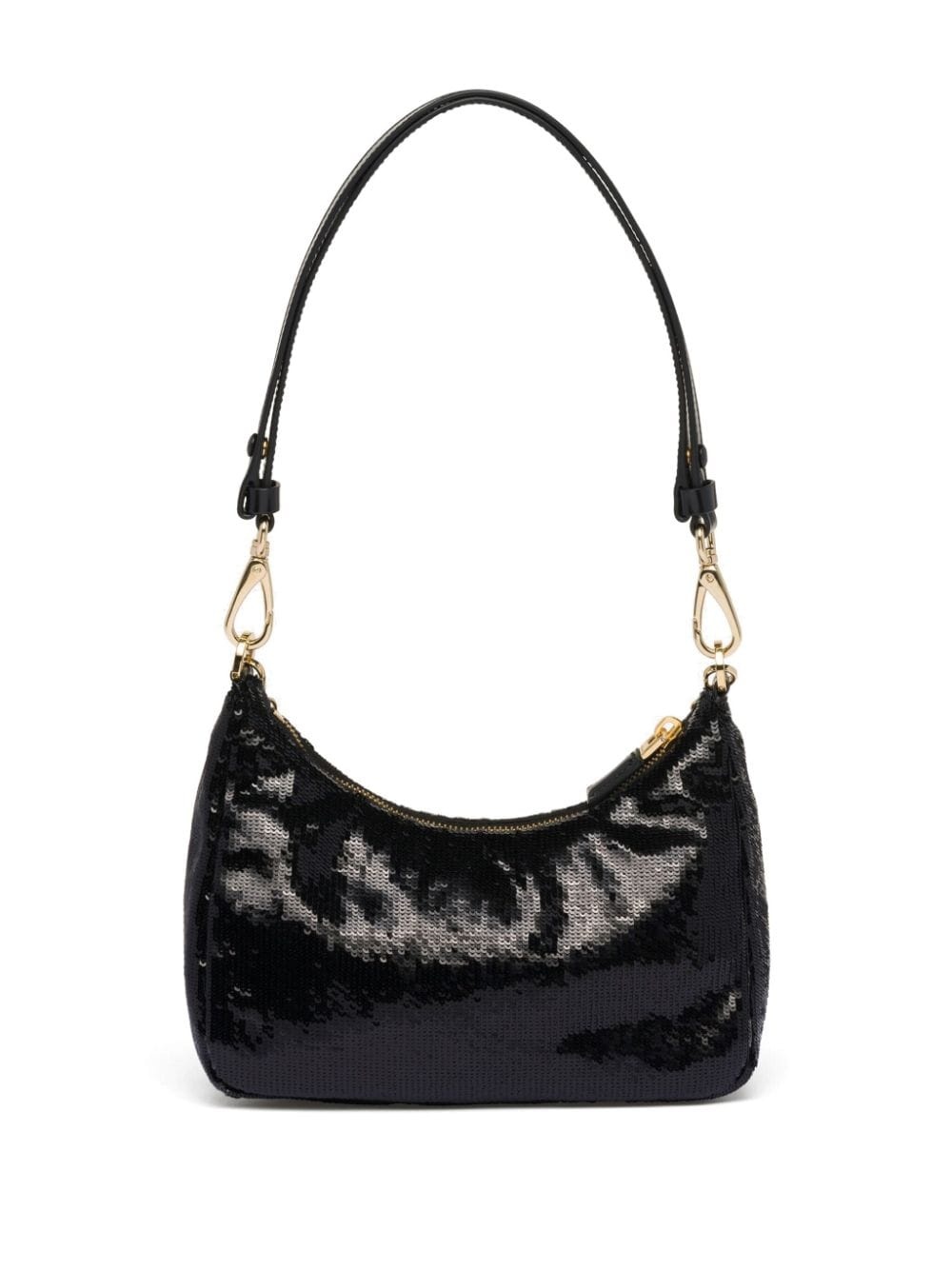 triangle-logo sequined mini bag - 2