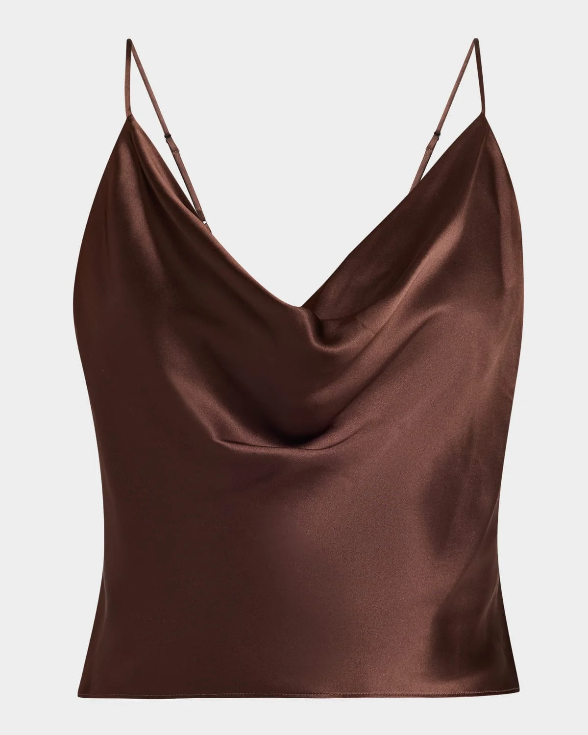 Calista Cowl-Neck Silk Camisole - 1