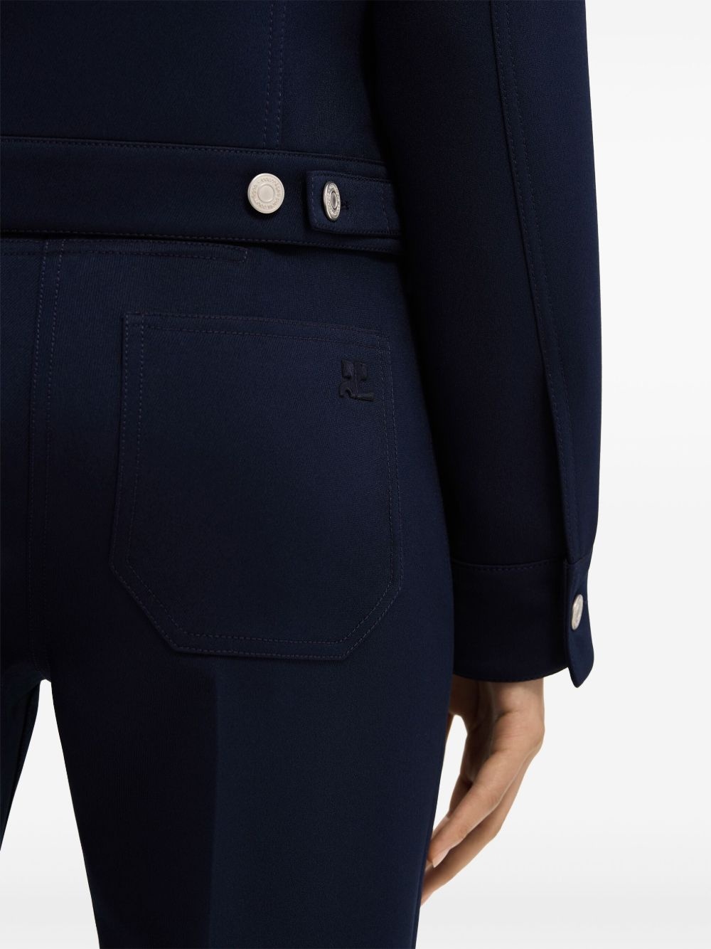 70's twill bootcut trousers - 5