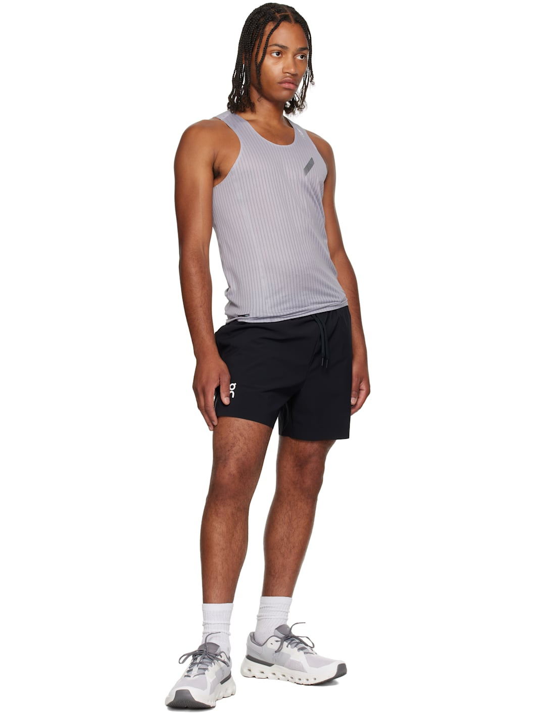 Gray & White Cloudrunner 2 Sneakers - 5