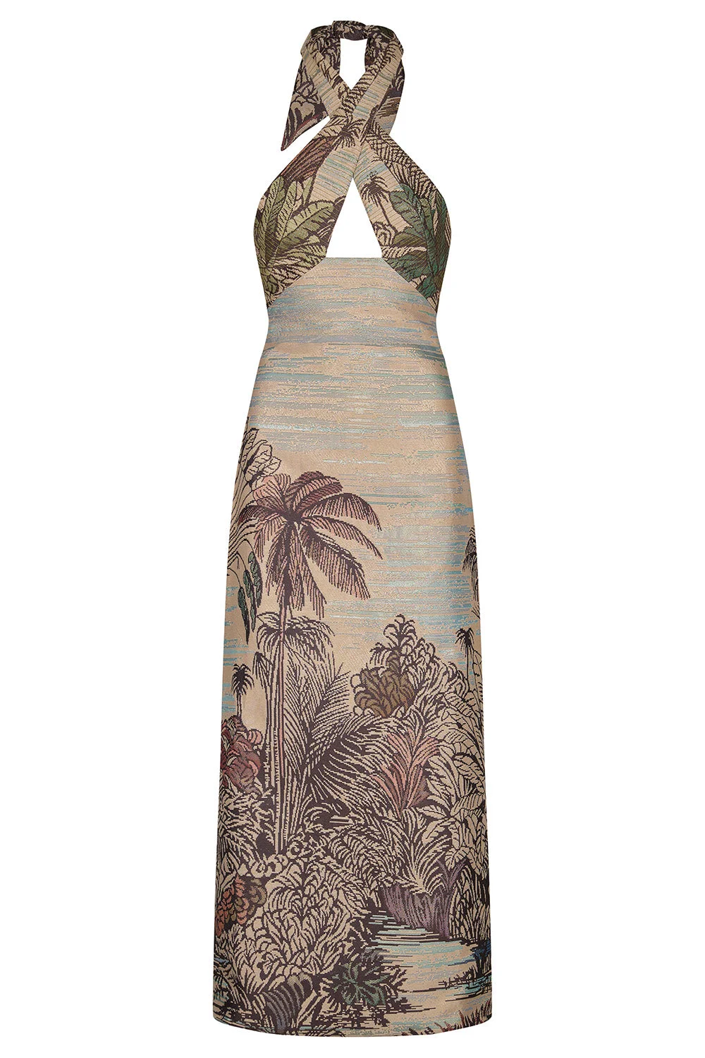 Elegant Expedition Midi Dress - Multicolor - 1