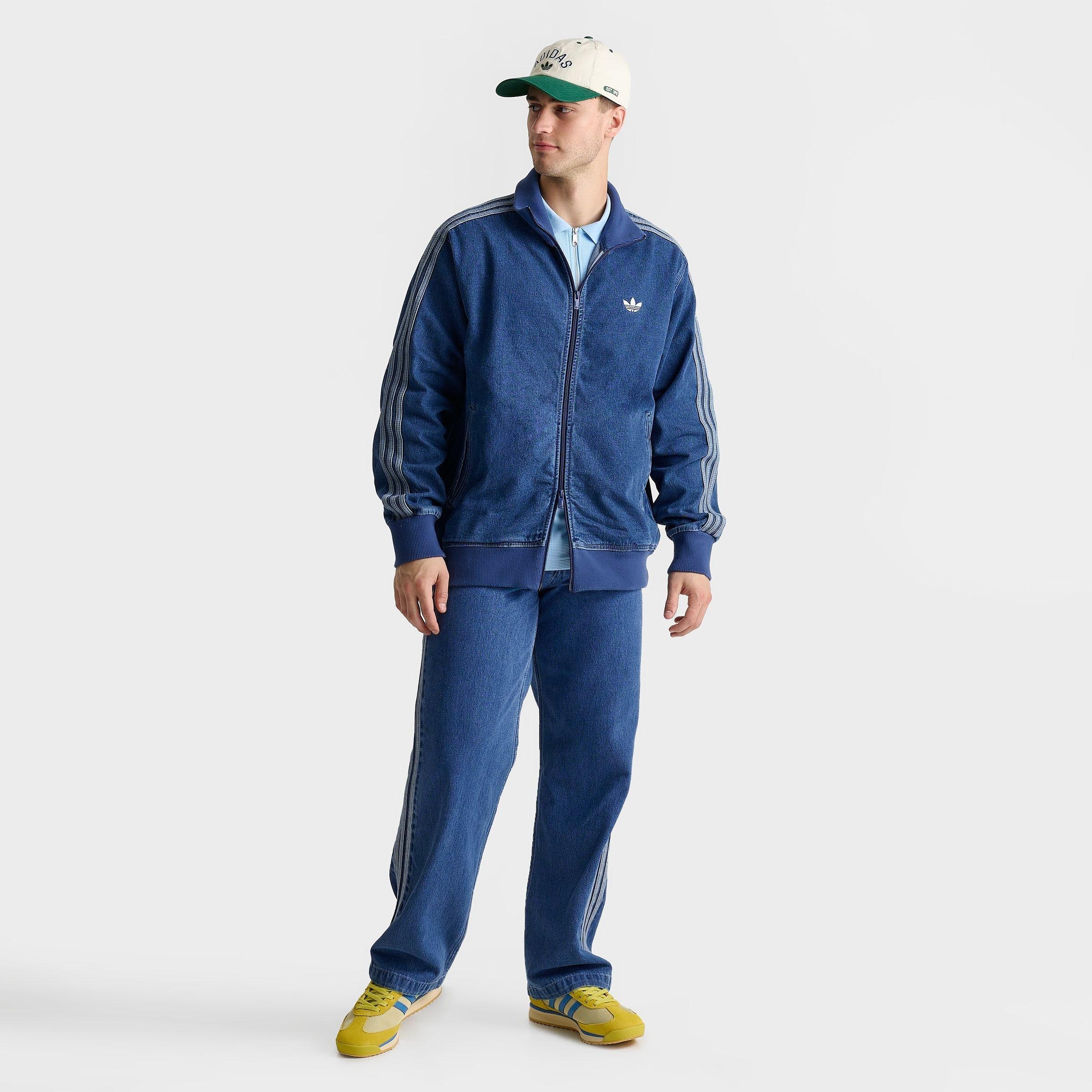 ジャケット・アウター Adidas Originals DENIM FIREBIRD TRACKTOP adidas Adicolor Denim Firebird Track Top | REVERSIBLE