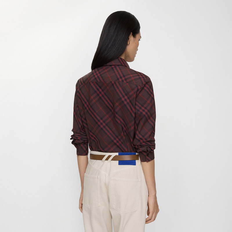 Slim Fit Check Cotton Shirt 3