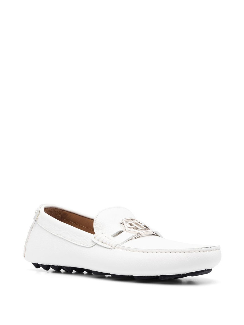 PHILIPP PLEIN logo moccasin loafers outlook