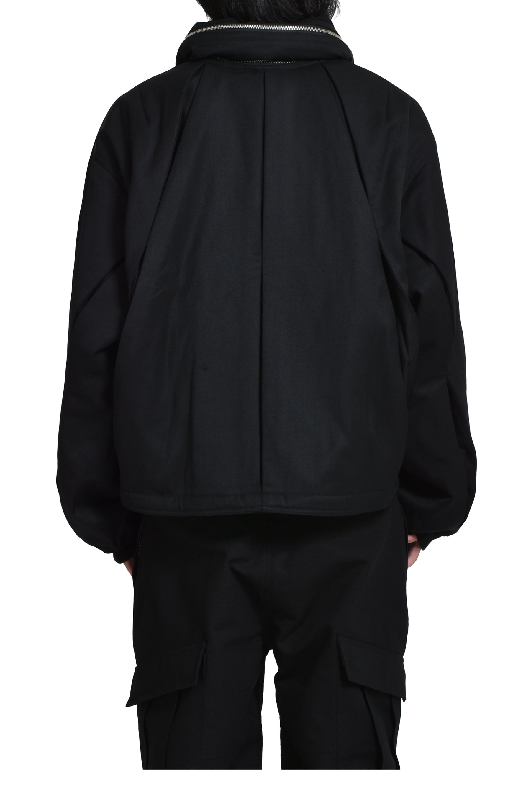 REIA HOODED PARACHUTE JACKET / BLK - 2