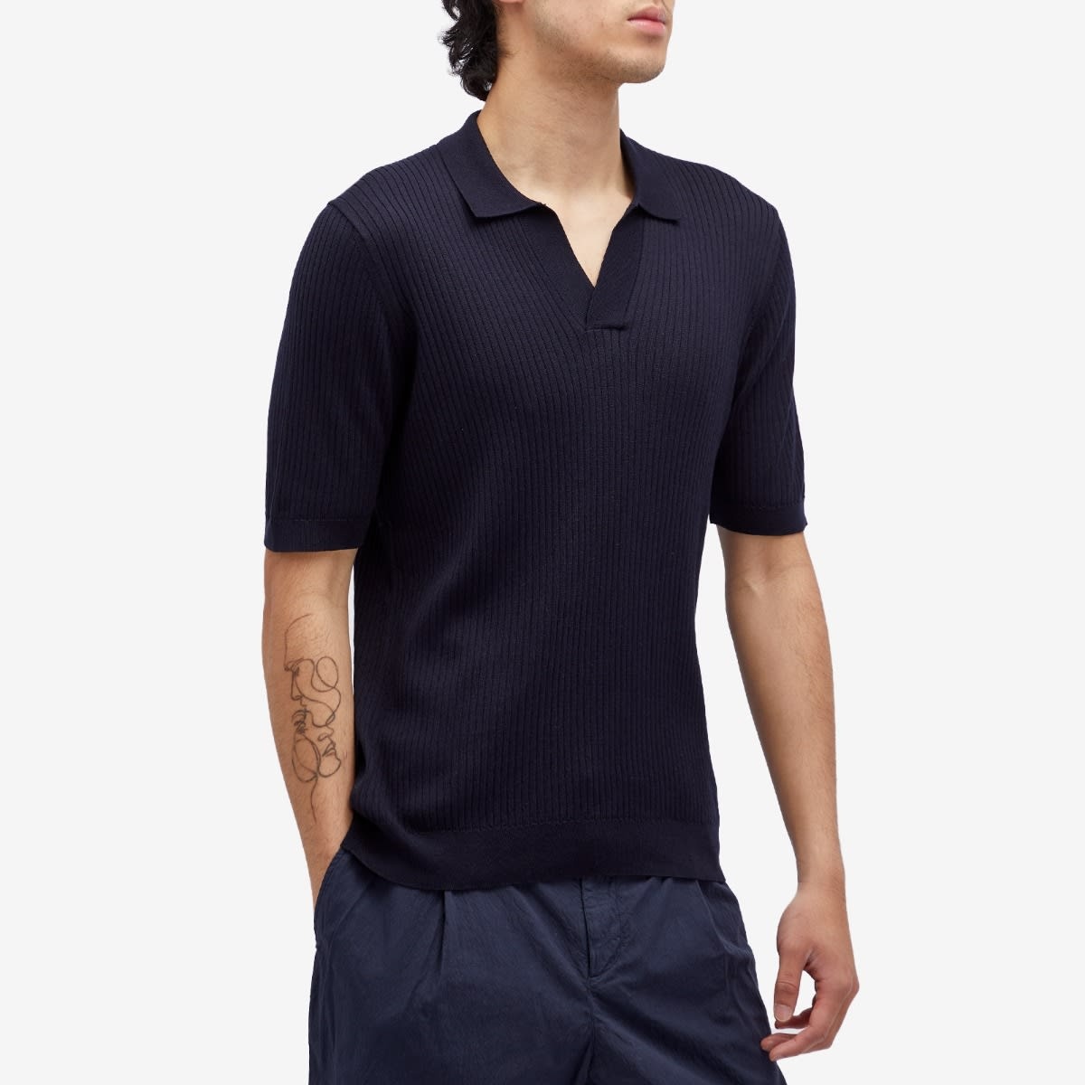 Sunspel Fine Rib Polo Shirt - 2