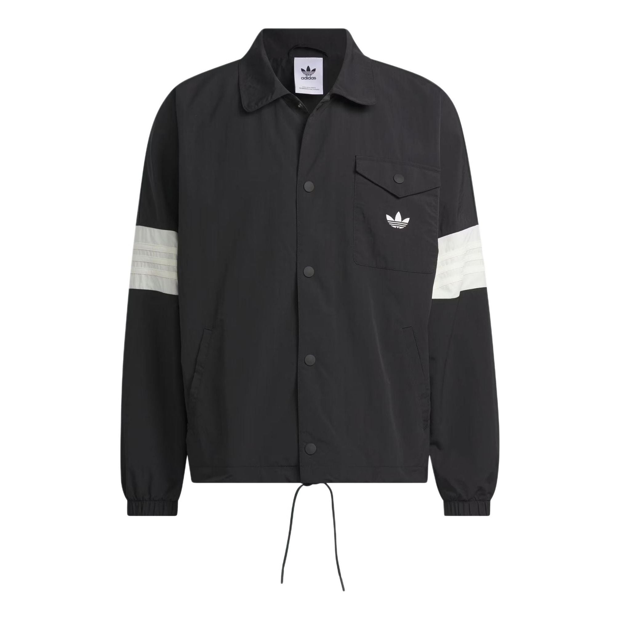 adidas Originals 3 Coach Jacket (Gender Neutral) Asia Sizing 'Black White' IM9646 - 1