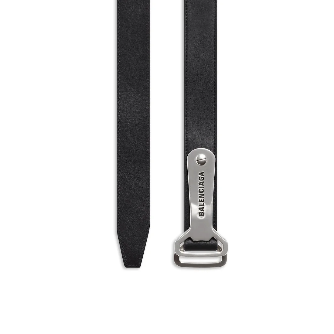 Men's Bottle Opener D Ring Belt in Black - 1