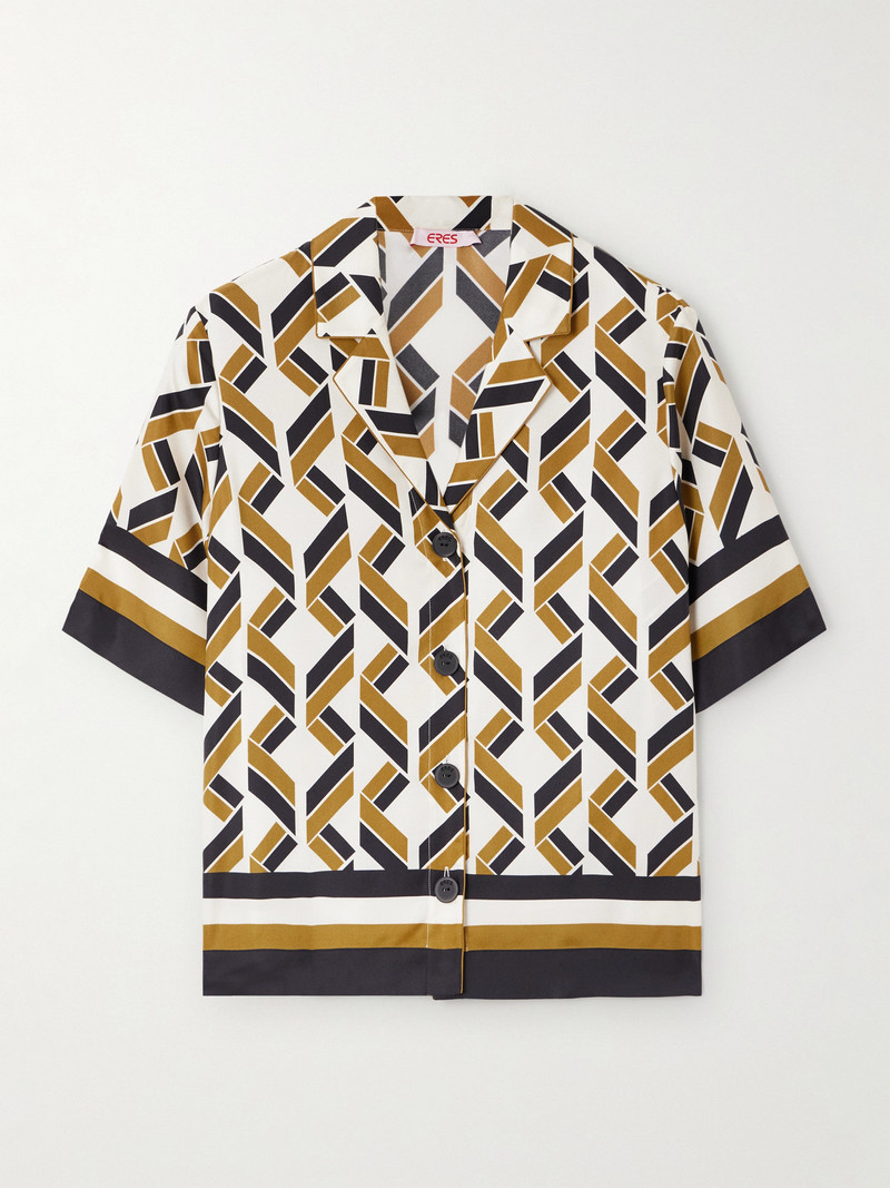 Sonore Printed Silk-twill Shirt 1