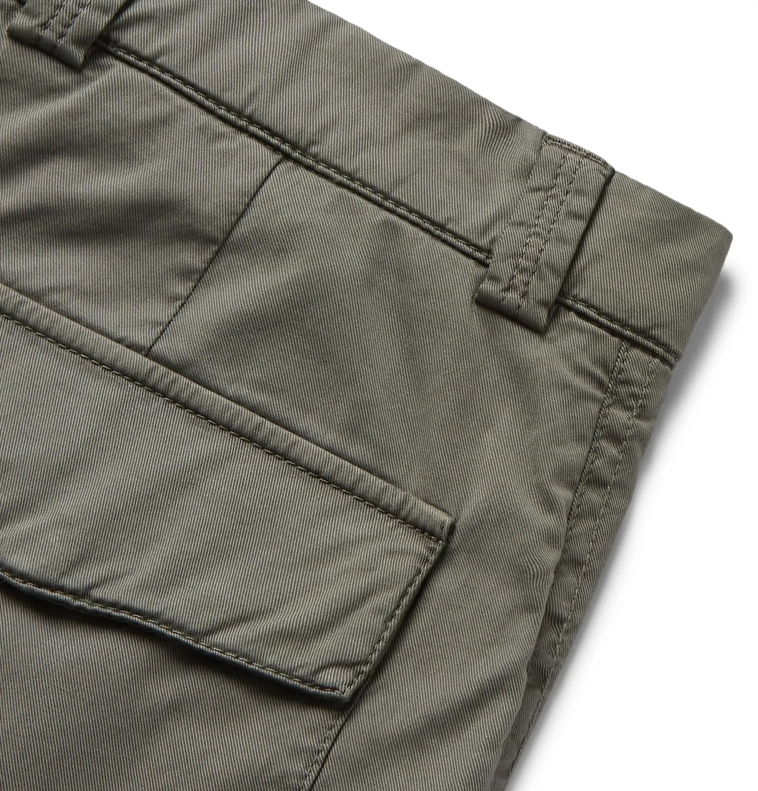 Stretch-Cotton Twill Cargo Trousers - 6