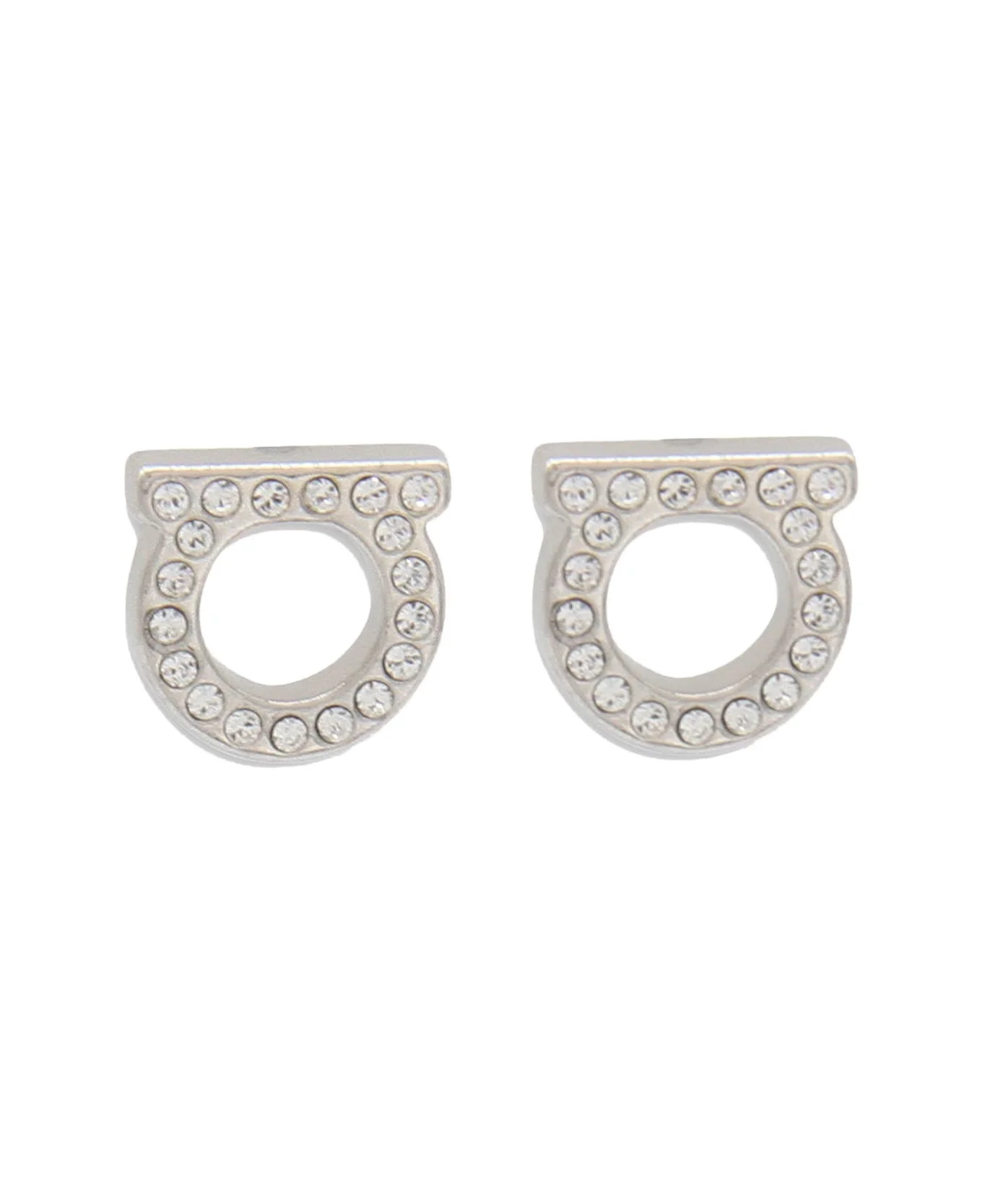 Silver Tone Brass Earrings - 1