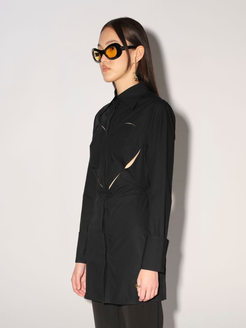 HEART SHAPED COTTON MIDI DRESS 6