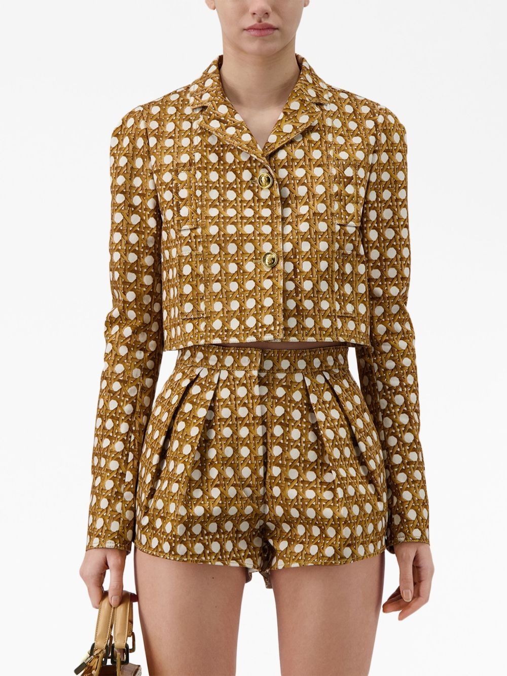 Vienna Straw pleated shorts - 5
