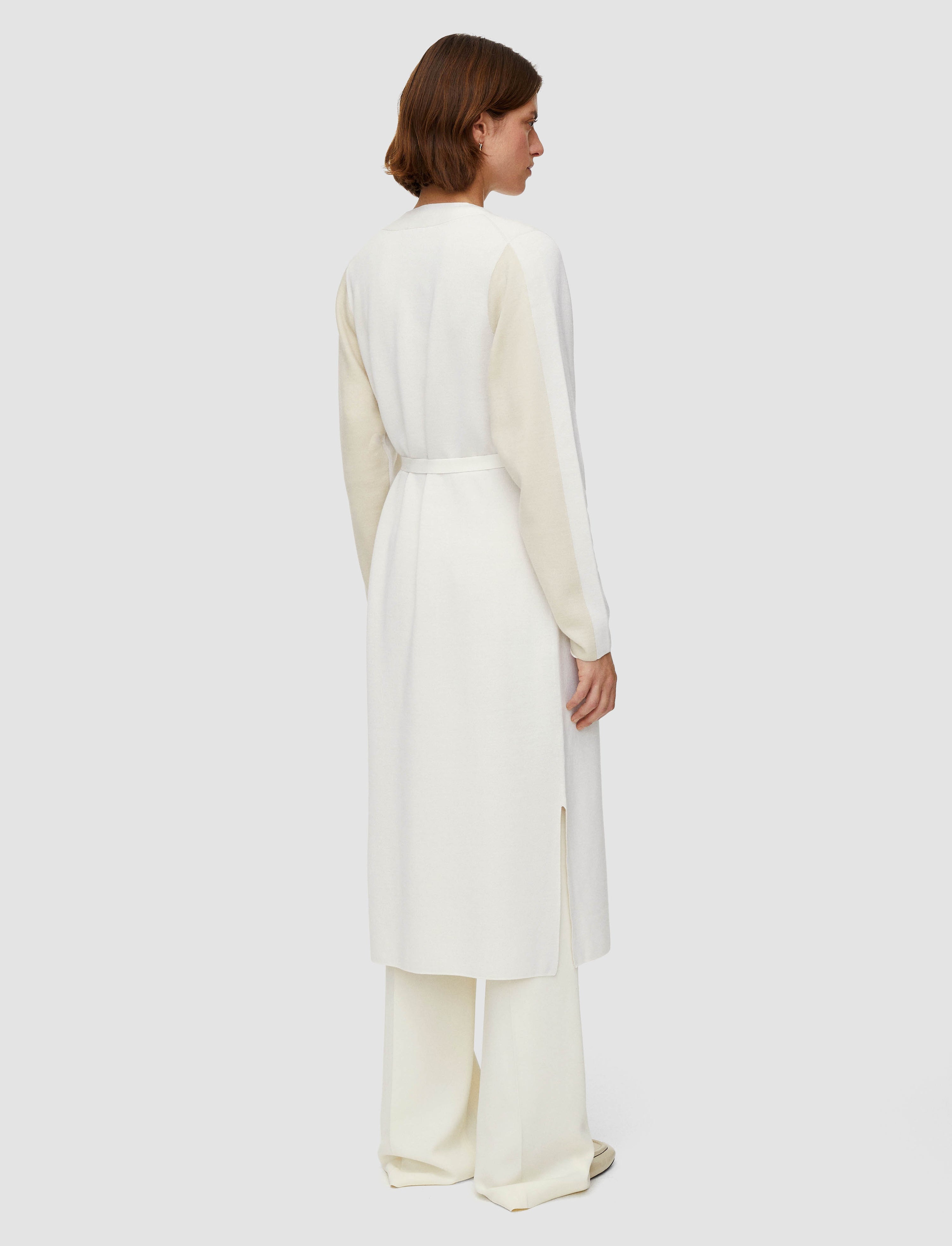 Wool Silk Long Cardigan - 3