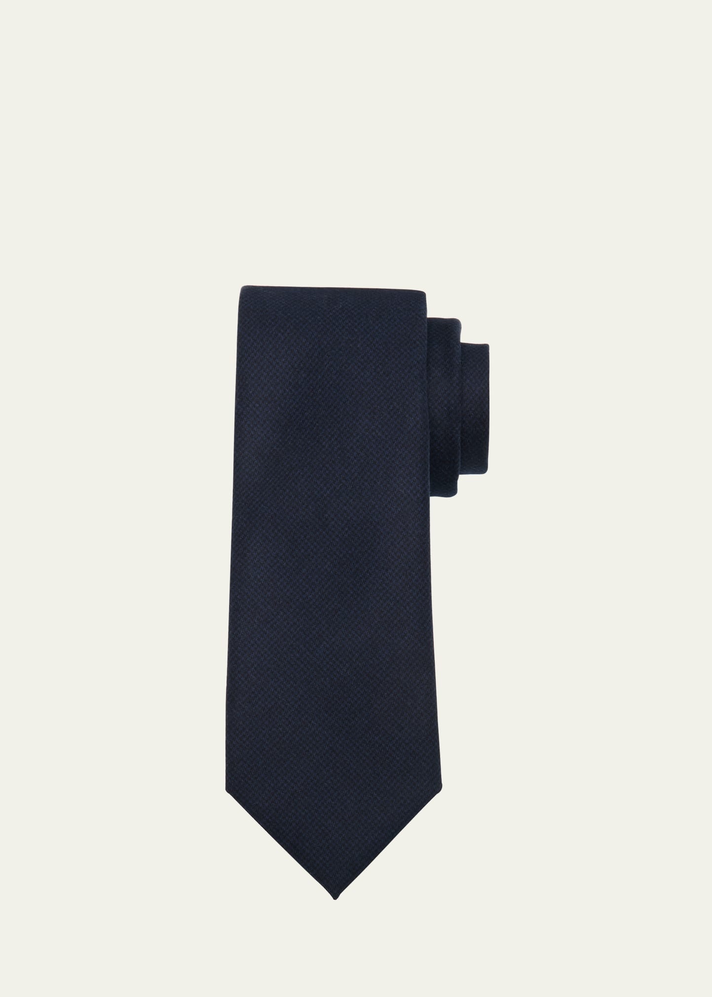 Men's Super 180s Wool Pied De Poule Tie - 1