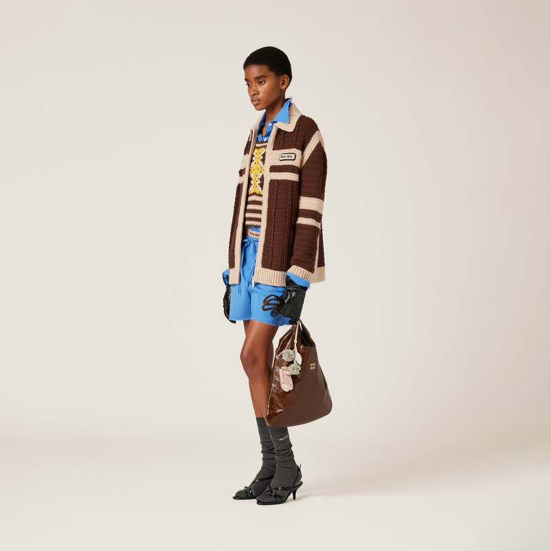 Miu Miu IVY naplak patent leather bag outlook