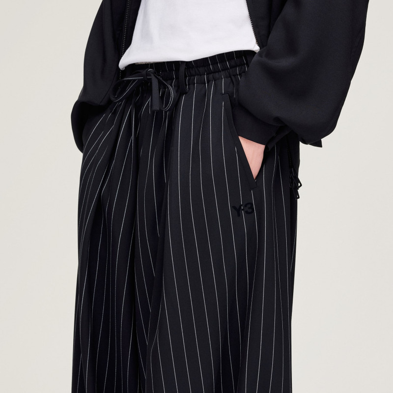 Y-3 REFINED WOOL CROPPED WIDE LEG PANTS 7