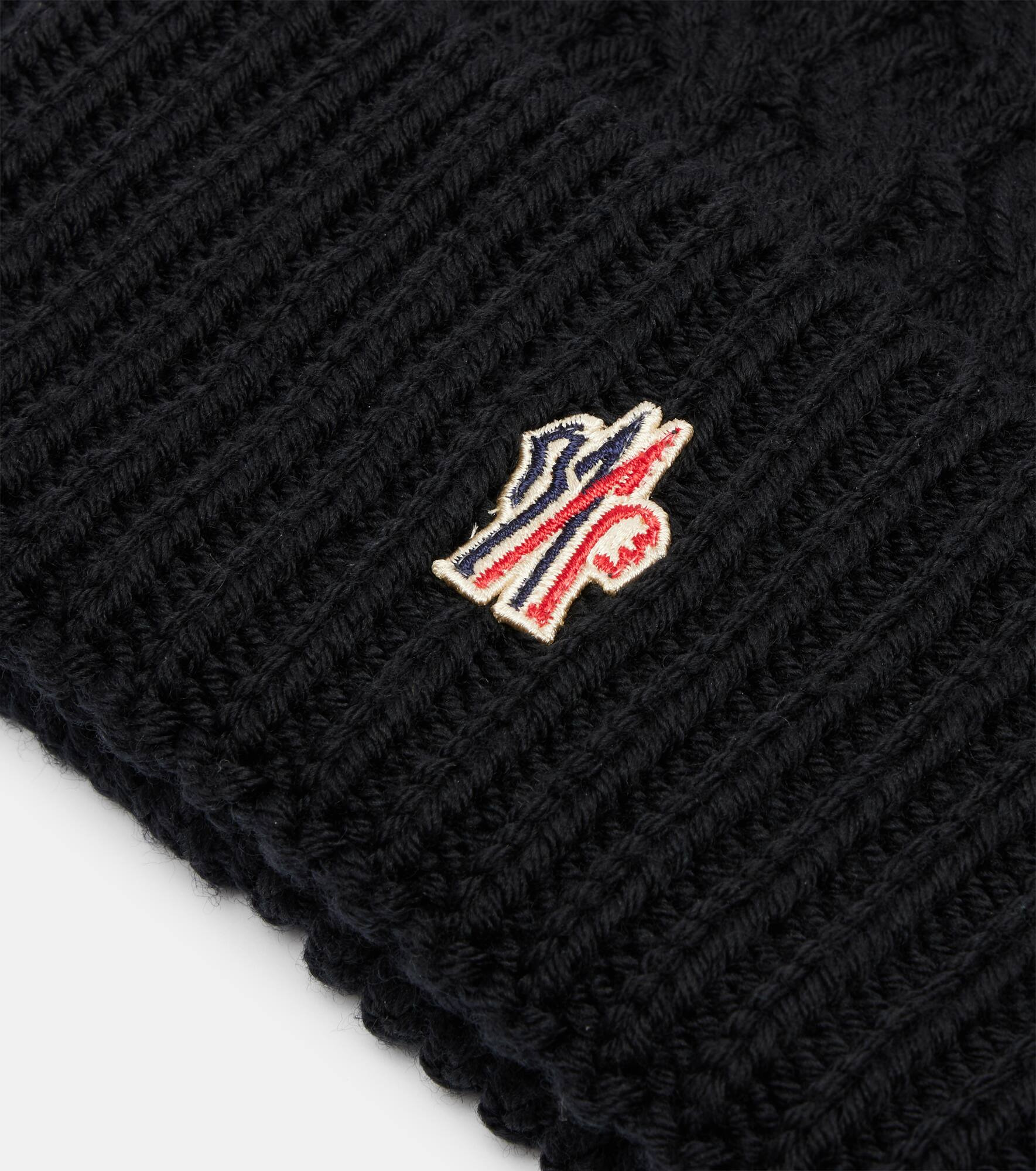 Logo shearling-trimmed virgin wool beanie - 3