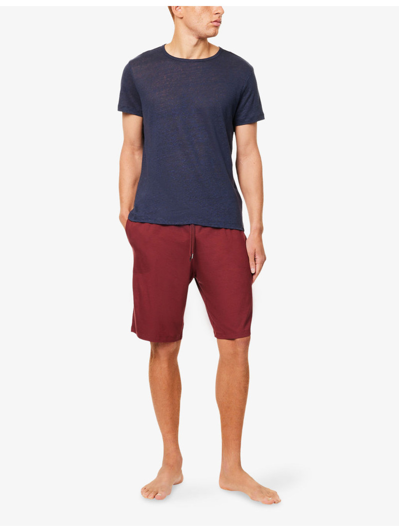 Derek Rose Jordan crewneck linen T-shirt outlook
