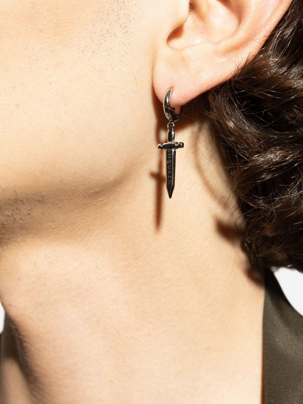CROSS-CHARM DAGGER EARRING - 2