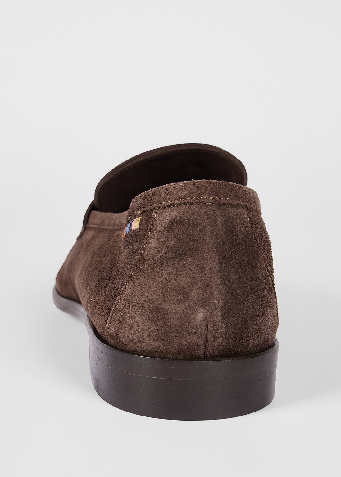 Chocolate Brown Suede 'Figino' Loafers - 4