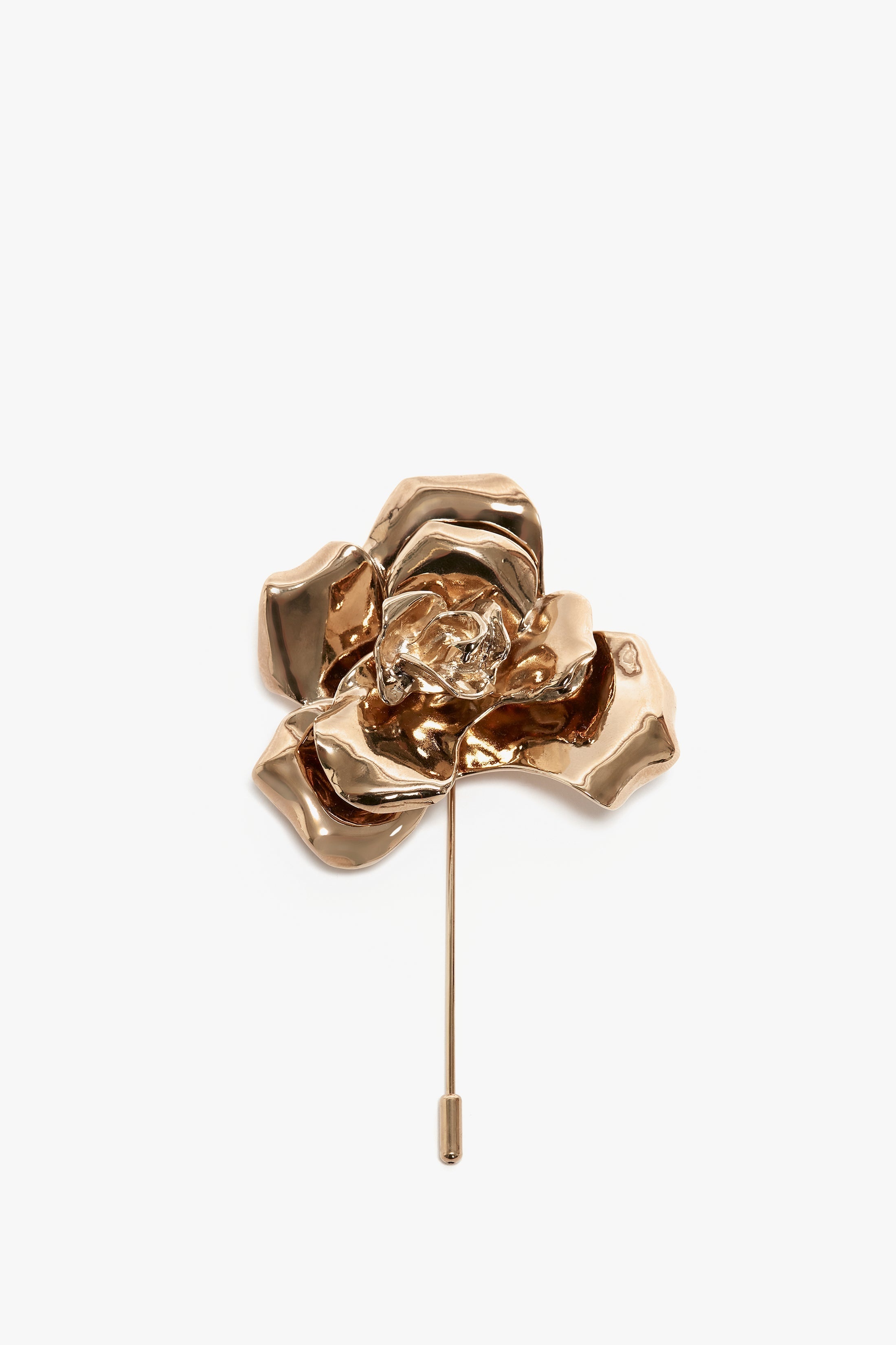 Exclusive Flower Brooch In Gold - 1