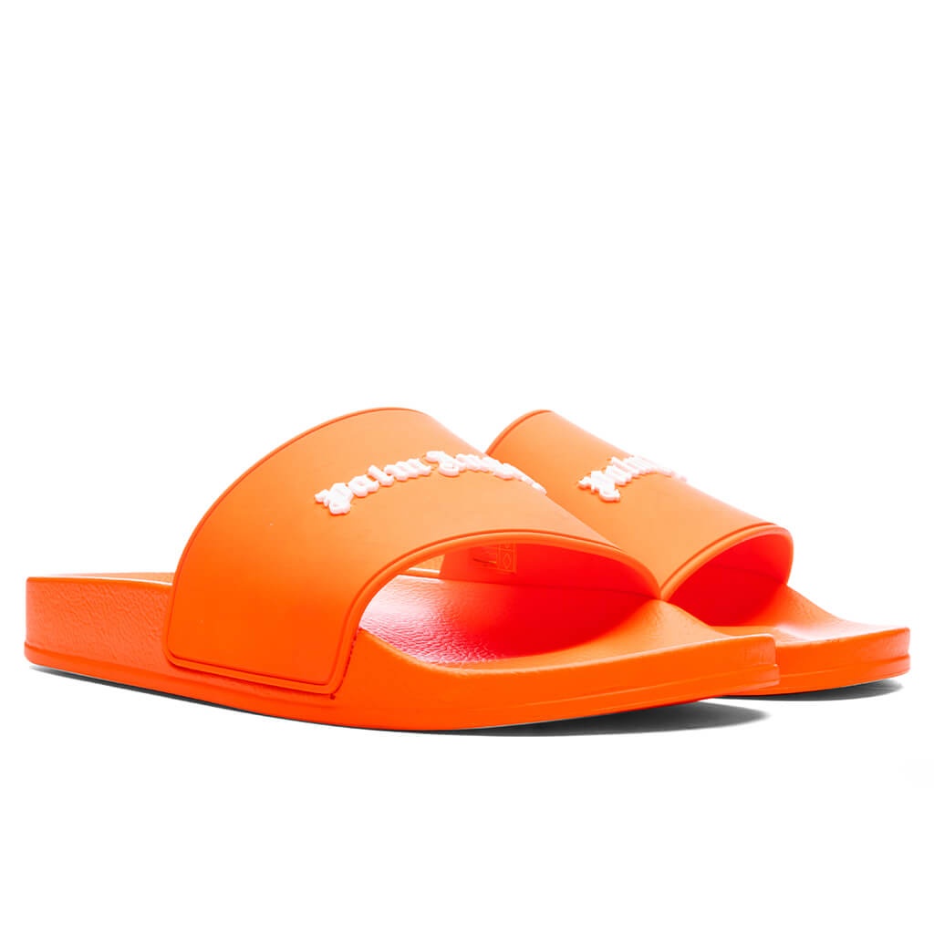 CLASSIC LOGO POOL SLIDER - ORANGE FLUORESCENT - 2