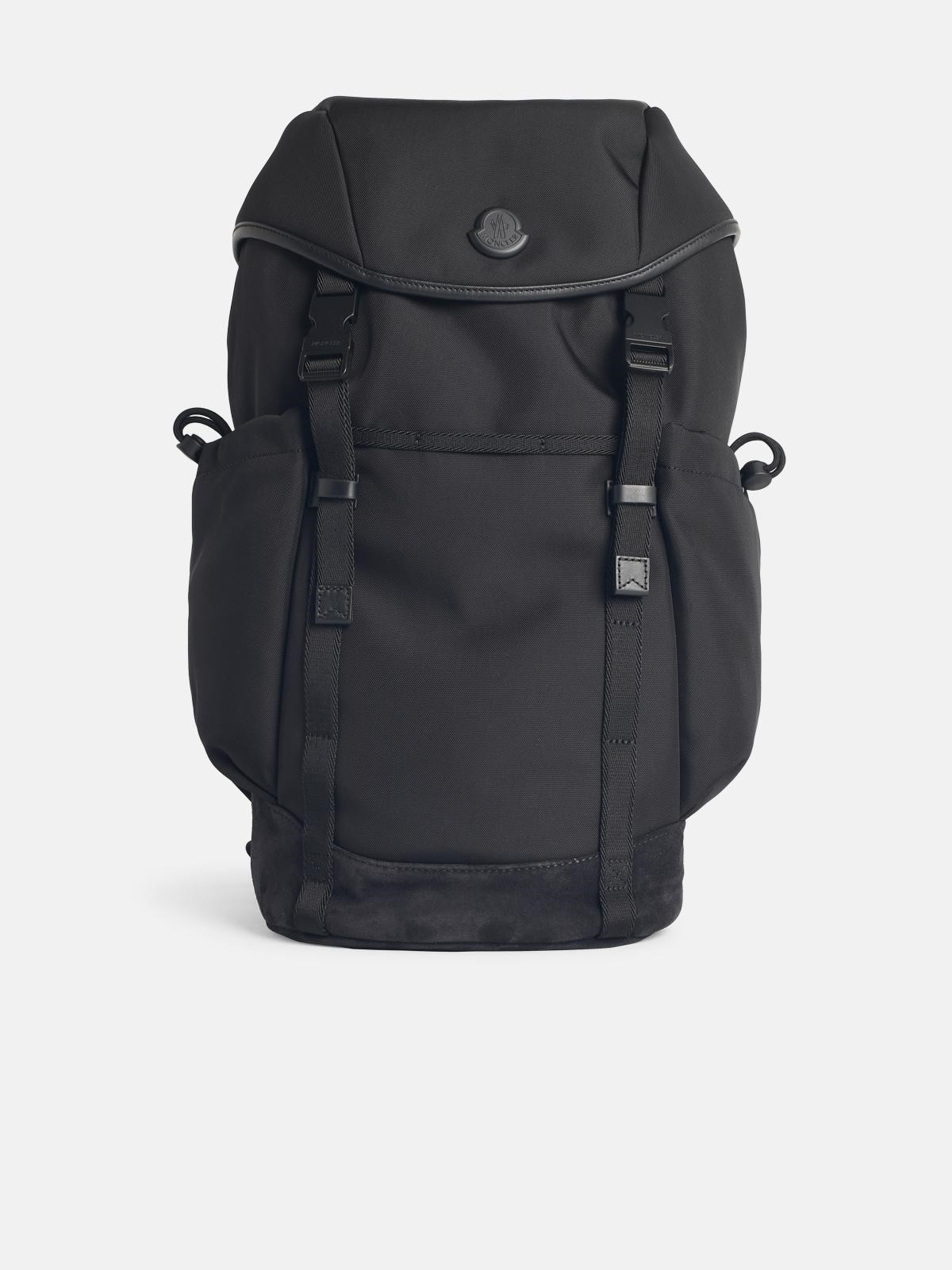 'TECH' BLACK POLYAMIDE BLEND BACKPACK - 1